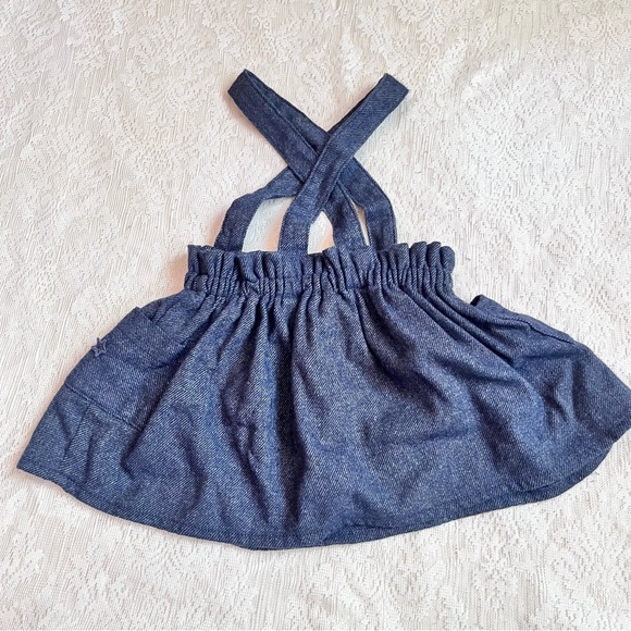 Tocoto Vintage girls wool blend suspender skirt - Picture 8 of 9